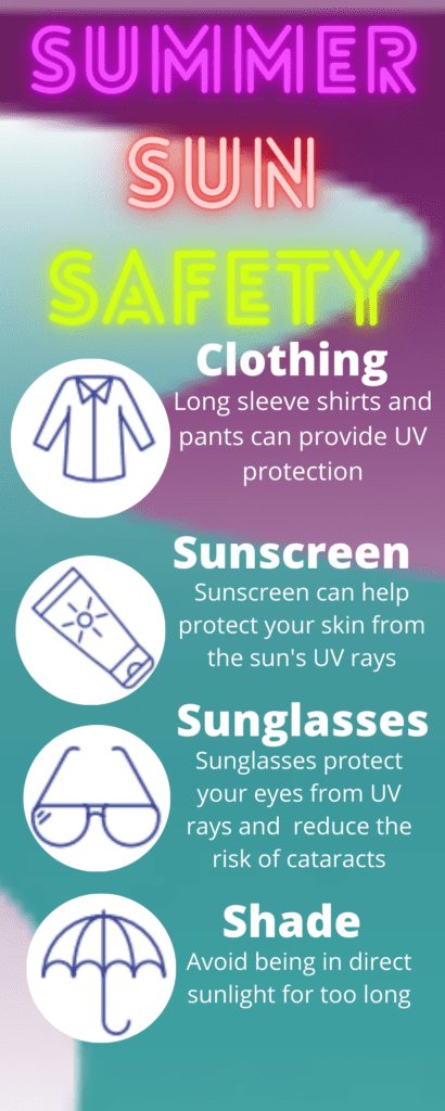 Sun Safety inforgraphic