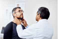 male patient with doctor